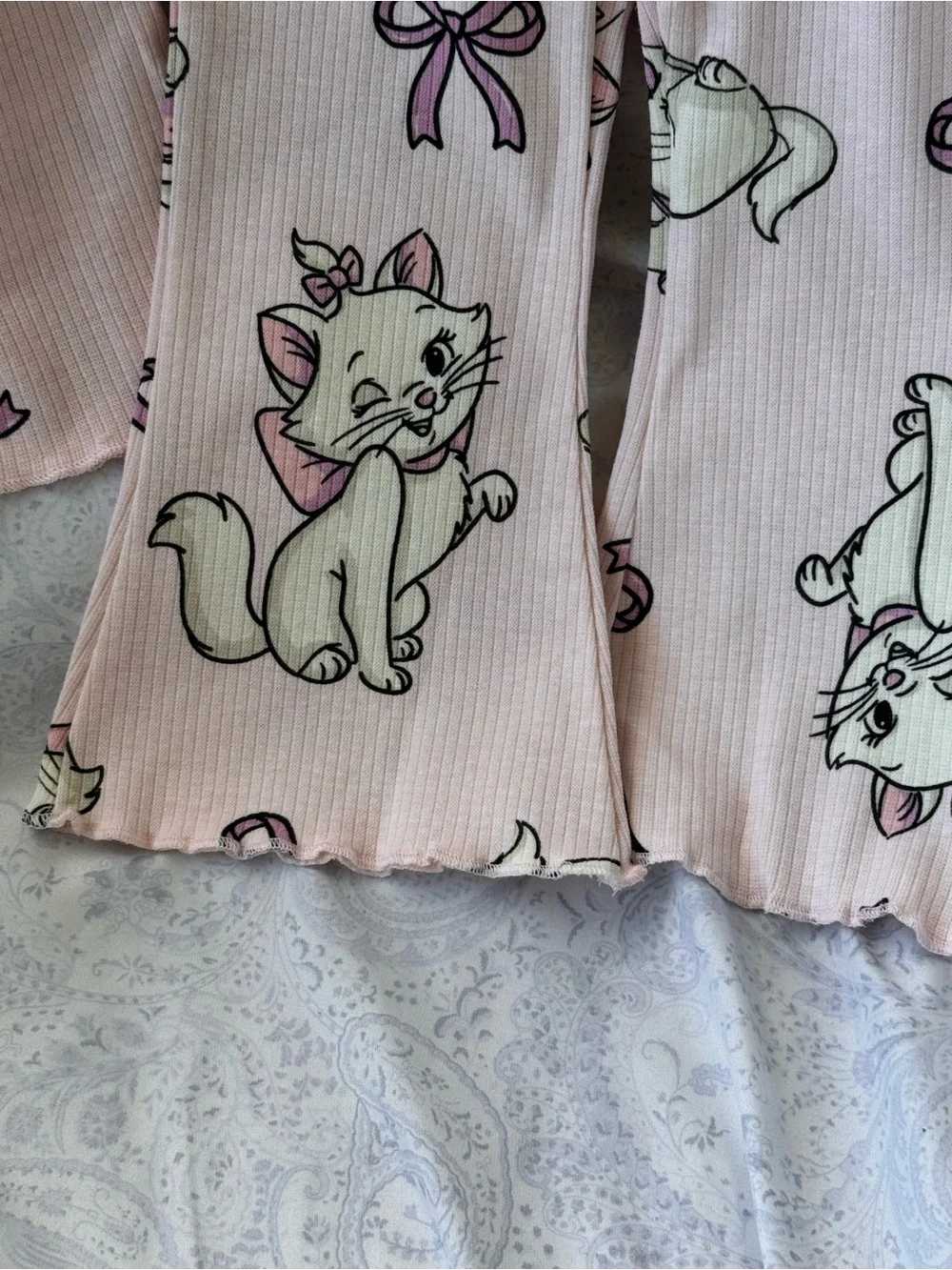 Disney The Aristocats Pink Marie Short Sleeve Bellbottom Set